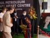 HRH Princess Anne with child patient Shirley Bobby presenting flower bouquet